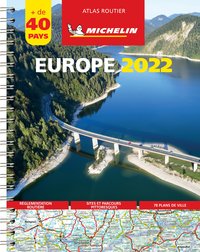 Atlas Europe 2022 - Atlas Routier et Touristique (A4-Spirale)