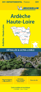 Carte Départementale Ardèche, Haute-Loire