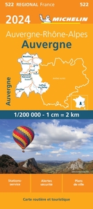 Carte Régionale Auvergne 2024