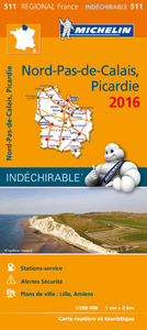 CARTE REGIONALE 511 NORD-PAS-DE-CALAIS, PICARDIE 2016