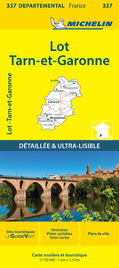 Carte Départementale Lot, Tarn-et-Garonne