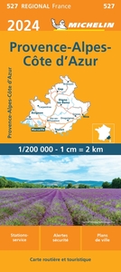 Carte Régionale Provence-Alpes-Côte d'Azur 2024