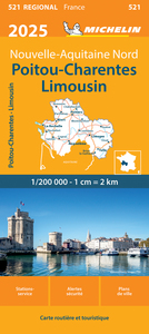 CARTE REGIONALE POITOU-CHARENTES LIMOUSIN 2025