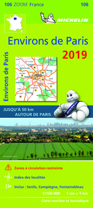 Carte Zoom Environs de Paris 2019