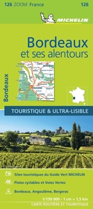 Carte Zoom Bordeaux et ses alentours