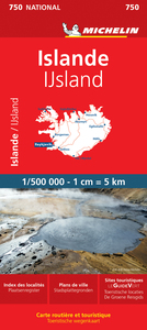 Carte Nationale Islande / Ijsland