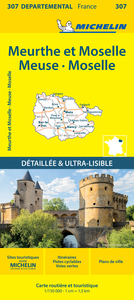 Carte Départementale Meurthe et Moselle, Meuse, Moselle