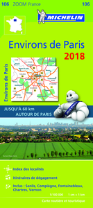 CARTE ZOOM 106 ENVIRONS DE PARIS 2018