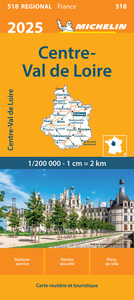 CARTE REGIONALE CENTRE - VAL DE LOIRE 2025