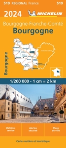 Carte Régionale Bourgogne 2024