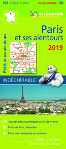 Carte Zoom Paris et ses alentours 2019