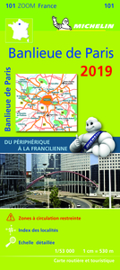 Carte Zoom Banlieue de Paris 2019