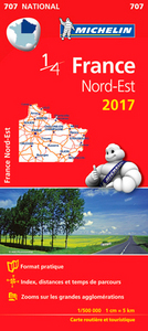 CARTE NATIONALE 707 FRANCE NORD-EST 2017