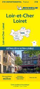 Carte Départementale Loiret, Loir-et-Cher