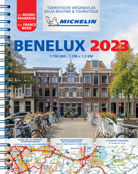 Atlas Benelux 2023 - Atlas Routier et Touristique (A4-Spirale)