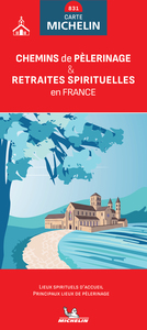 Carte Nationale Chemins de pèlerinage & retraites spirituelles en France