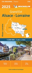 Carte Régionale Alsace, Lorraine 2025