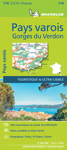 Carte Zoom Pays Varois, Gorges du Verdon