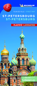 St Petersbourg - Plan de ville plastifié / St petersbourg Citymap laminated