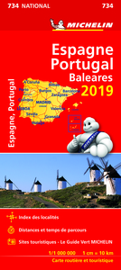 Carte Nationale Espagne, Portugal 2019