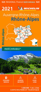 Carte Régionale Rhône-Alpes 2021