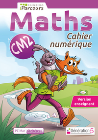 Cahier numérique iParcours Maths CM2 (DVD enseignant site)