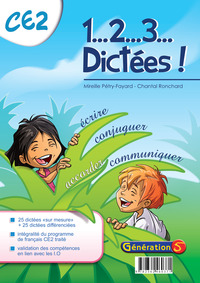 1, 2, 3... dictées CE2 (dossier pédagogique avec fiches photocopiables)