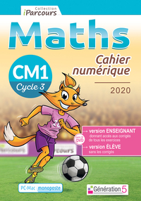 Cahier numérique iParcours maths CM1 (DVD enseignant monoposte) 2020