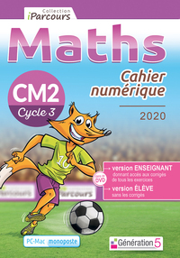 Cahier numérique iParcours maths CM2 (DVD enseignant monoposte) 2020