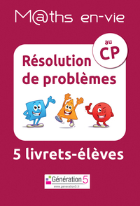 M@ths en-vie - Jeu de 5 livrets - Résolution de problèmes au CP