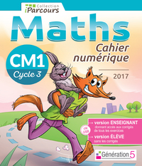 Cahier numérique iParcours Maths CM1 (clé USB) 2017