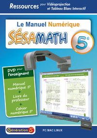 Mathématiques, Sésamath 5e, DVD manuel numérique pour l'enseignant