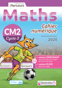 Cahier numérique iParcours maths CM2 (DVD enseignant site) 2020