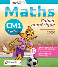 Cahier numérique iParcours maths CM1 (clé USB) 2020