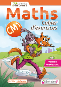 Cahier numérique iParcours Maths CM1 (DVD enseignant site)