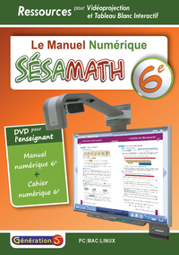 Mathématiques, Sésamath 6e, DVD manuel numérique pour l'enseignant