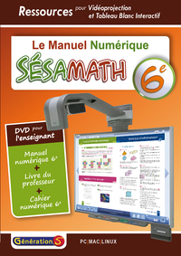 Mathématiques, Sésamath 6e, DVD manuel numérique pour l'enseignant