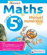 Mathématiques, iParcours 5e, Clé USB enseignant