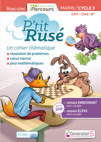CAHIER NUMERIQUE P'TIT RUSE MATHS CYCLE 3 (DVD ENSEIGNANT SITE) 2018