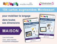 104 cartes augmentées Montessori "Maison"