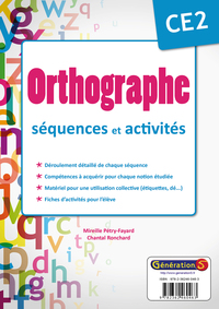 Orthographe CE2 séquences et activités (classeur)