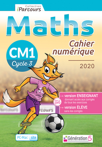 Cahier numérique iParcours maths CM1 (DVD enseignant site) 2020