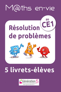 M@ths en-vie - Jeu de 5 livrets - Résolution de problèmes au CE1