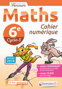 Mathématiques, Cahier iParcours 6e, CD-Rom enseignant monoposte