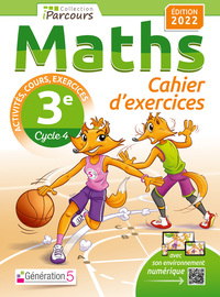 Mathématiques, Cahier iParcours avec rappels de cours 3e, Cahier de l'élève