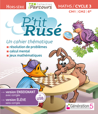 CAHIER NUMERIQUE P'TIT RUSE MATHS CYCLE 3 (CLE USB) 2018