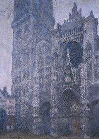 CLAUDE MONET, PORTAIL DE LA CATHEDRALE DE ROUEN, TEMPS GRIS