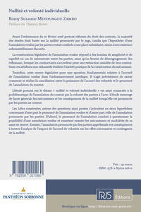 Nullité et volonté individuelle