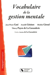 VOCABULAIRE DE LA GESTION MENTALE
