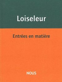 Entrées en matière